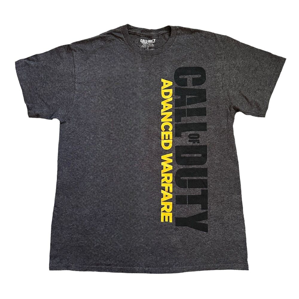 Call Of Duty Advanced Warfare Gray T-Shirt Men Medium Short Sleeeve Video Games